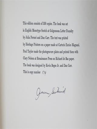 Song of the Open Road - Signed by Aaron Siskind