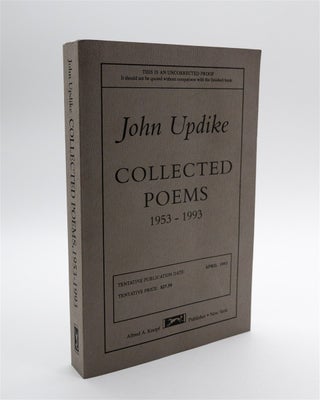 Item #1573 Collected Poems 1953-1993 (Signed). John Updike