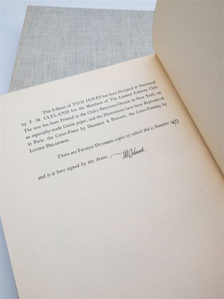 The History of Tom Jones, a Foundling - Signed by the Illustrator T. M. Cleland