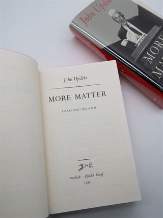More Matter: Essays & Criticism