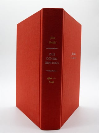 Due Consideration: Essays and Criticism