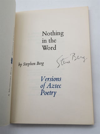 Crow with No Mouth, the Steel Cricket, in It, Oblivion, Singular Voices and Nothing in the Word (Six Signed Softcover Books)