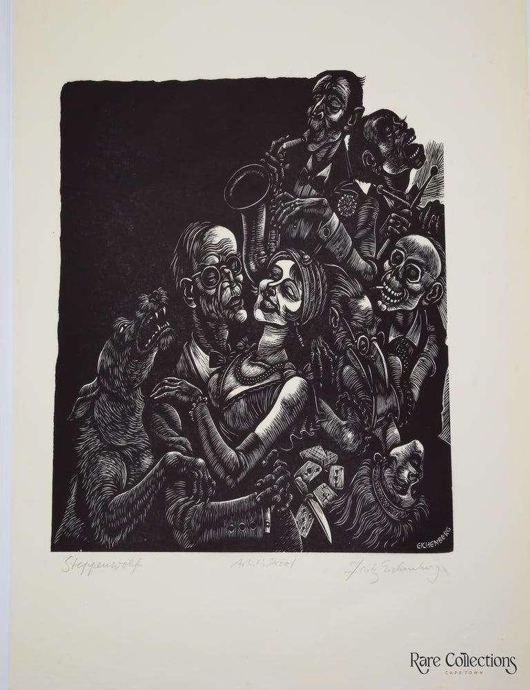 Item #2818 Steppenwolf Artist Proof (Signed Wood Engraving). Fritz Eichenberg.