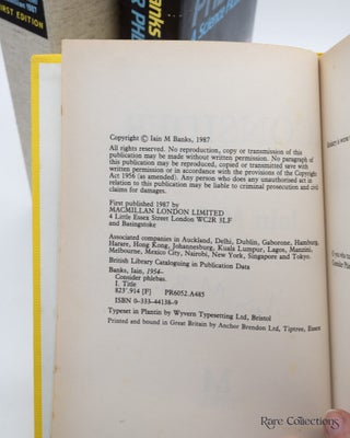 Consider Phlebas (Signed by Author - Custom Cloth Clamshell)