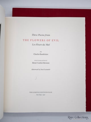 Three Poems from Les Fleurs Du Mal (Signed by Henri Cartier-Bresson)