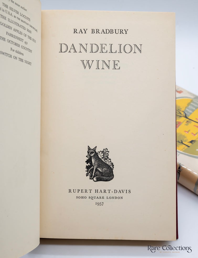 Item #29204 Dandelion Wine. Ray Bradbury.