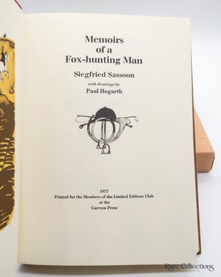 Memoirs of a Fox-Hunting Man (Signed by the illustrator)