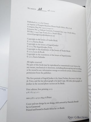 Flame in the Snow The Love Letters of Andre Brink and Ingrid Jonker