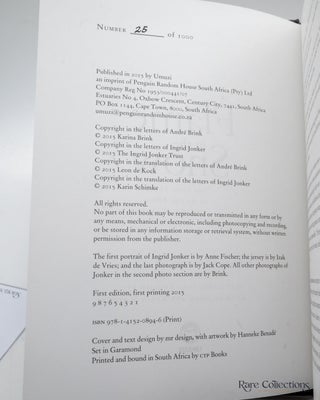 Flame in the Snow The Love Letters of Andre Brink and Ingrid Jonker