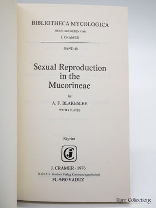 Sexual Reproduction in the Mucorineae