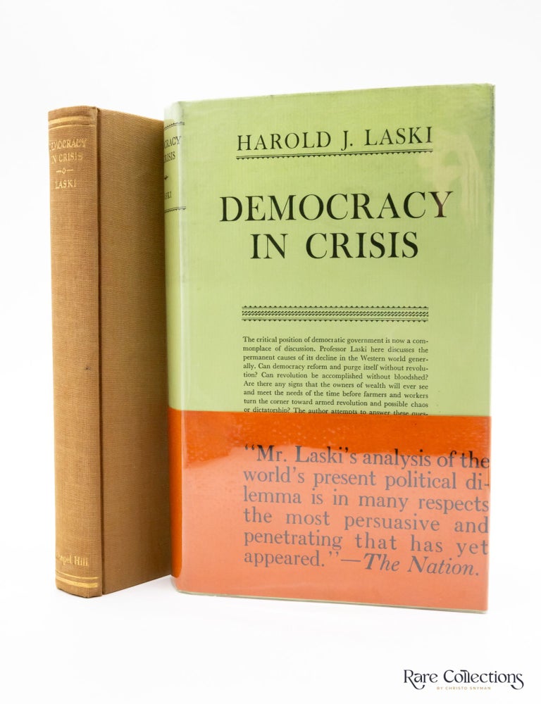 Item #29865 Democracy in Crisis. Harold J. Laski.