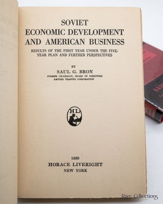 Soviet Economic Development and American Business