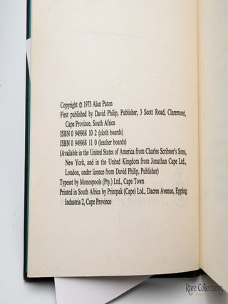 Apartheid and the Archbishop (Signed Copy)