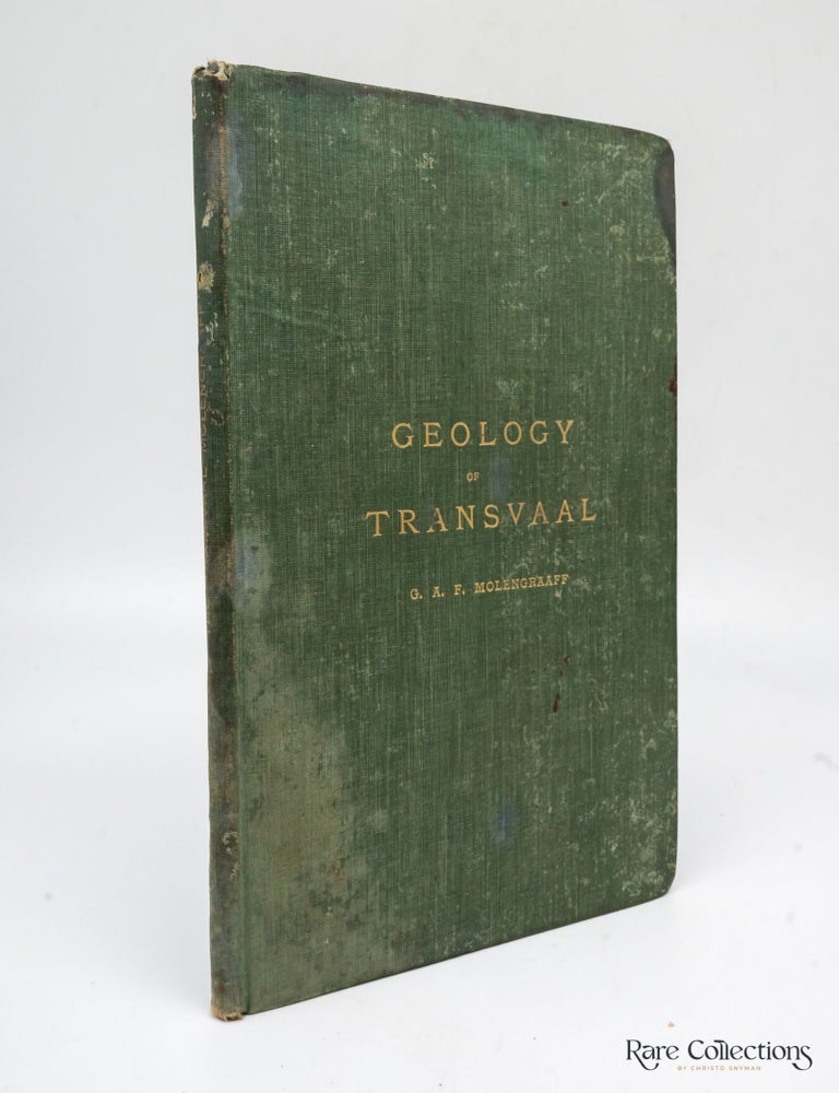 Item #30008 Geology of Transvaal. G. A F. Molengraaff.