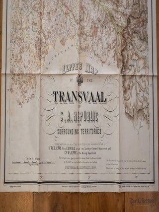 Jeppe's Map of the Transvaal or S.A. Republic and Surrounding Territories
