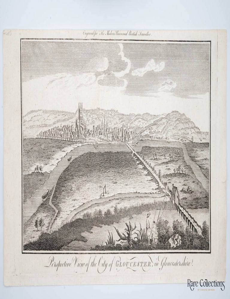 Item #30199 Perspective View of the City of Gloucester in Gloucestershire