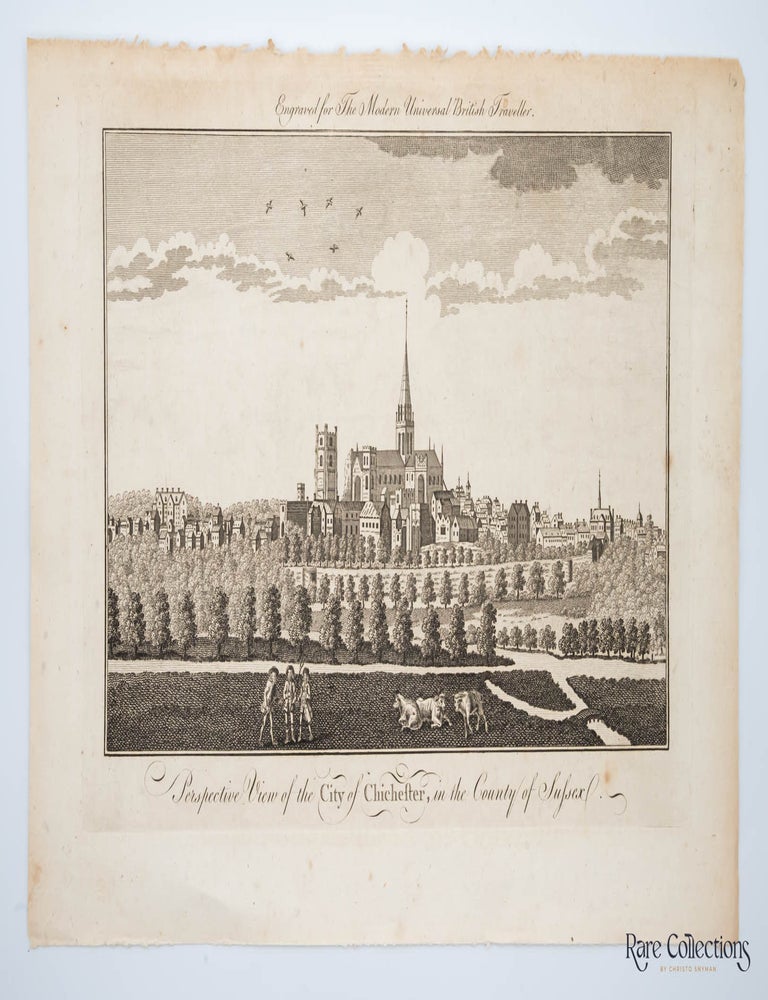 Item #30202 Perspective View of the City of Chichefter in the County of Sussex