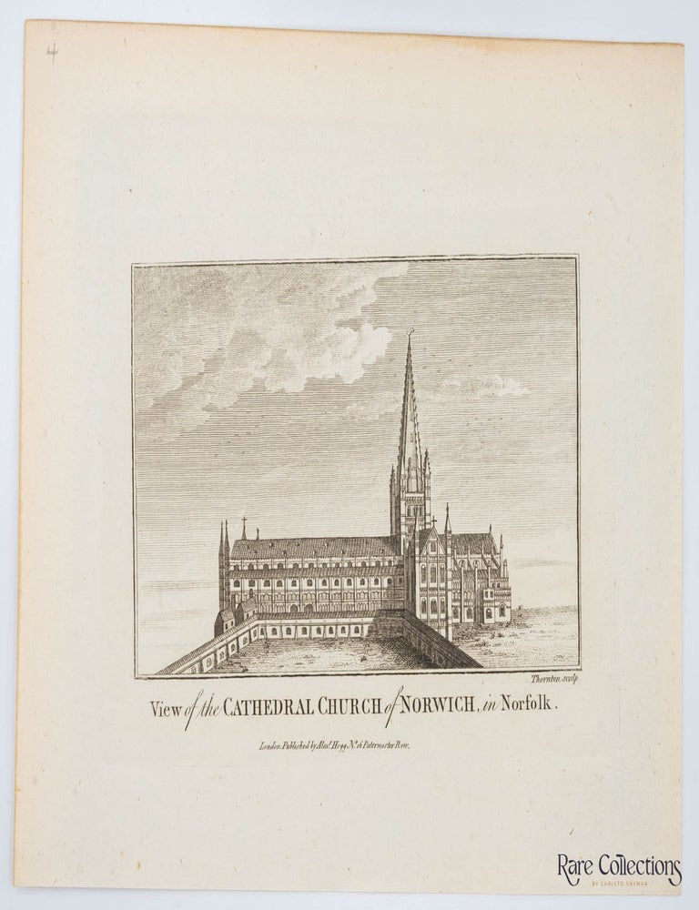 Item #30285 View of the Cathedral Church of Norwich in Norfolk