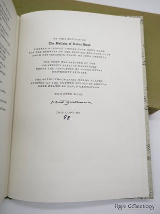 The Ballads of Robin Hood (Signed by the Illustrator David Gentleman)