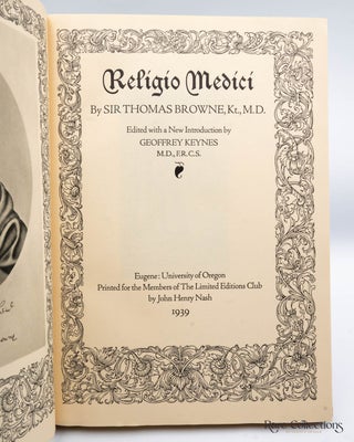 Religio Medici - Signed by Dolph Henry Murnik