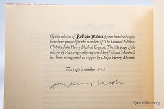 Religio Medici - Signed by Dolph Henry Murnik