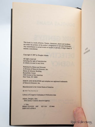 Dirk Gently's Holistic Detective Agency (Inscribed Copy)