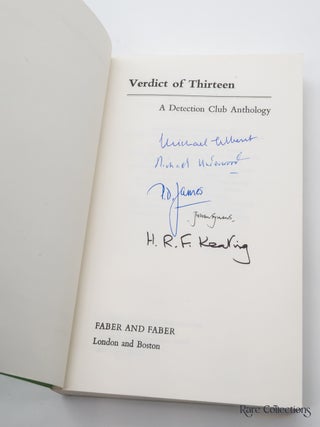 Verdict of Thirteen: A Detection Club Anthology (Uncorrected Proof Signed by 5 authors)