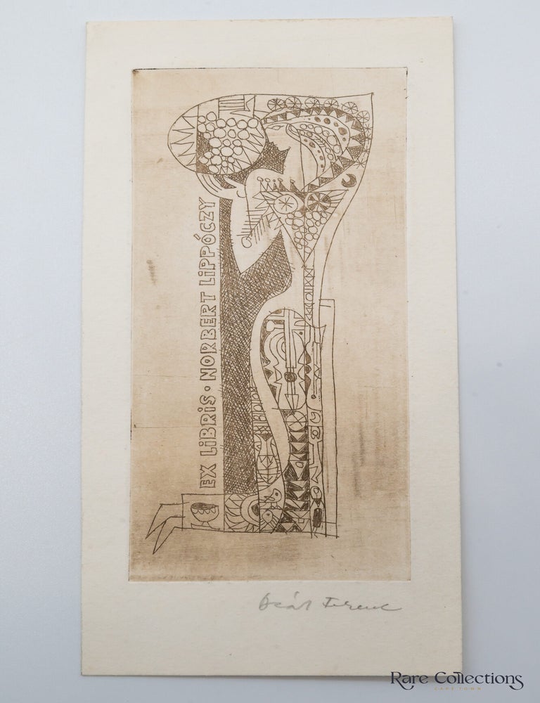 Item #31411 Lipp&oacute;czy Mikl&oacute;s K&ouml;nyve (ex-lbris). De&aacute;k Ferenc.
