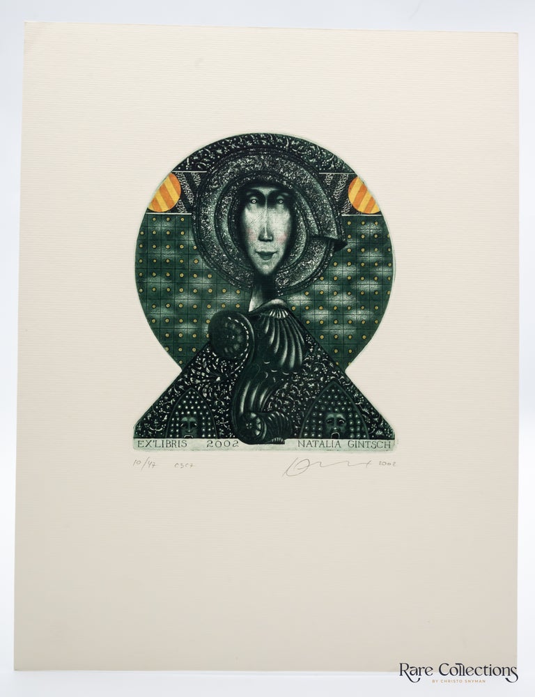 Item #31569 Ex-Libris - Alla Pavlova (Narcissus). Juri Jakovenko.