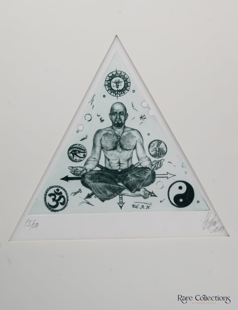 Item #31745 Ex-libris - Ale&scaron; Neve e al "Meditation I". G&uuml;nter Hujber.