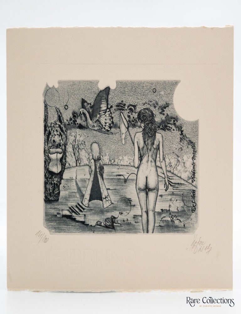 Item #31754 Ex-libris - Vladimir Pospisil "Hommage to Toyen". G&uuml;nter Hujber.