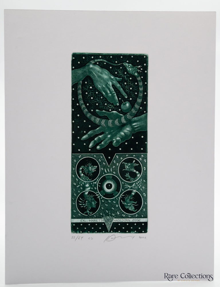 Item #31822 Ex-Libris - Marietta Hagedorn "Adam and Eve". Juri Jakovenko.