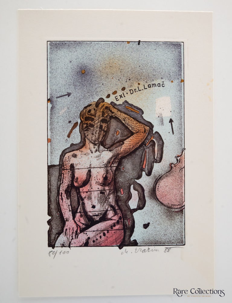 Item #31936 Ex-Libris Dr. L Lamac. Milan Erazim.