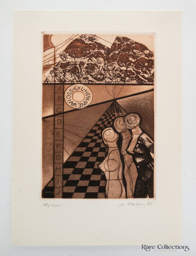 Item #31937 Ex-Libris Hermine van Oss. Milan Erazim.