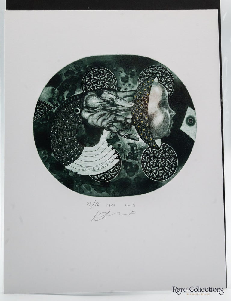 Item #31970 Ex-Libris - Dr Eva Maria Pfeiffer "Angel". Juri Jakovenko.