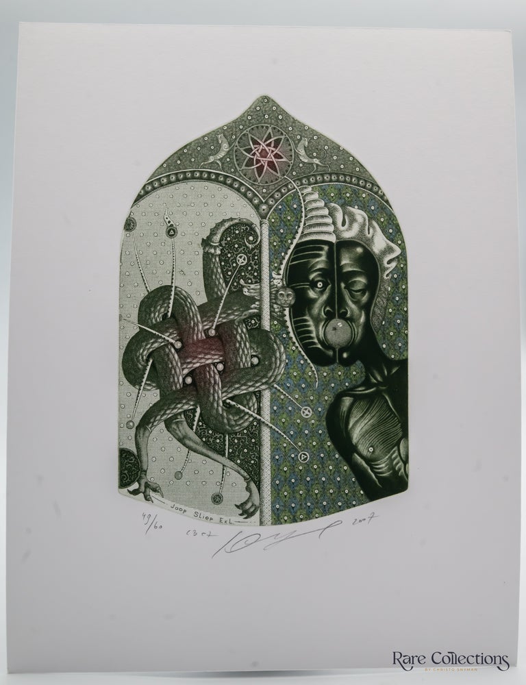 Item #31979 Ex-Libris - Joop Sliep "Apple of Discord". Juri Jakovenko.
