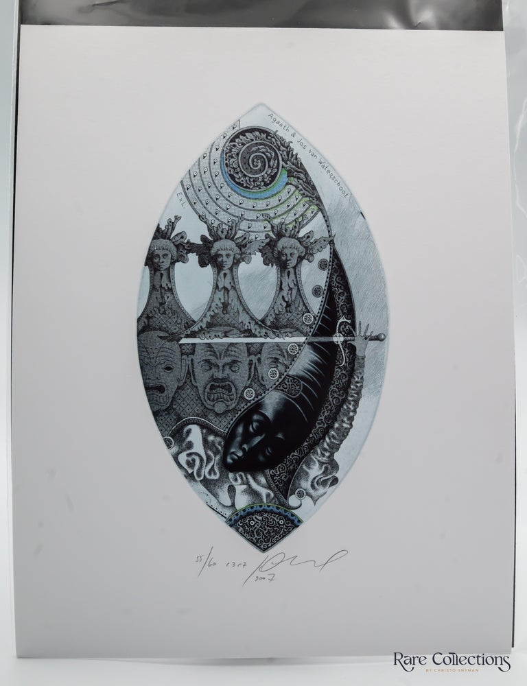 Item #31987 Ex-Libris - Agaath & Jos van Waterschool "Melphomene". Juri Jakovenko.