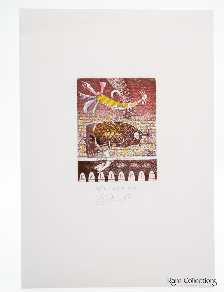 Item #32036 Ex-Libris - Aloys Vertongen "cock". Juri Jakovenko.