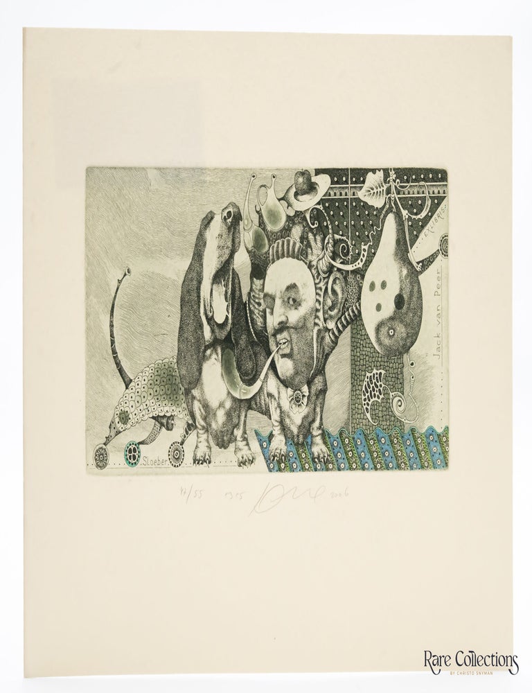 Item #32074 Ex-Libris - Jack van Peer "Dog's Life". Juri Jakovenko.