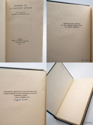 Memoirs of a Fox-Hunting Man, Memoirs of an Infantry Officer, Sherston's Progress - The Sherston Trilogy (Signed Limited Edition)