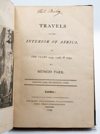 Travels in the Interior of Africa in the Years 1795, 1796, 1797 (Abridged Edition)