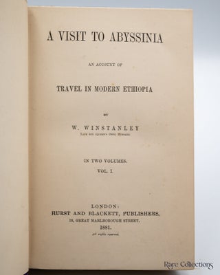 A Visit to Abyssinia An Account of Travel in Modern Ethiopia