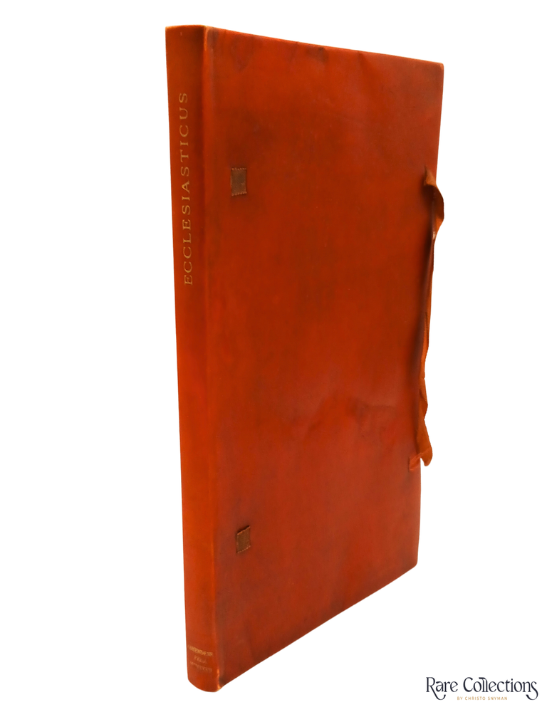 Item #33193 The Wisdom of Jesus, the Son of Sirach, Commonly Called Ecclesiasticus