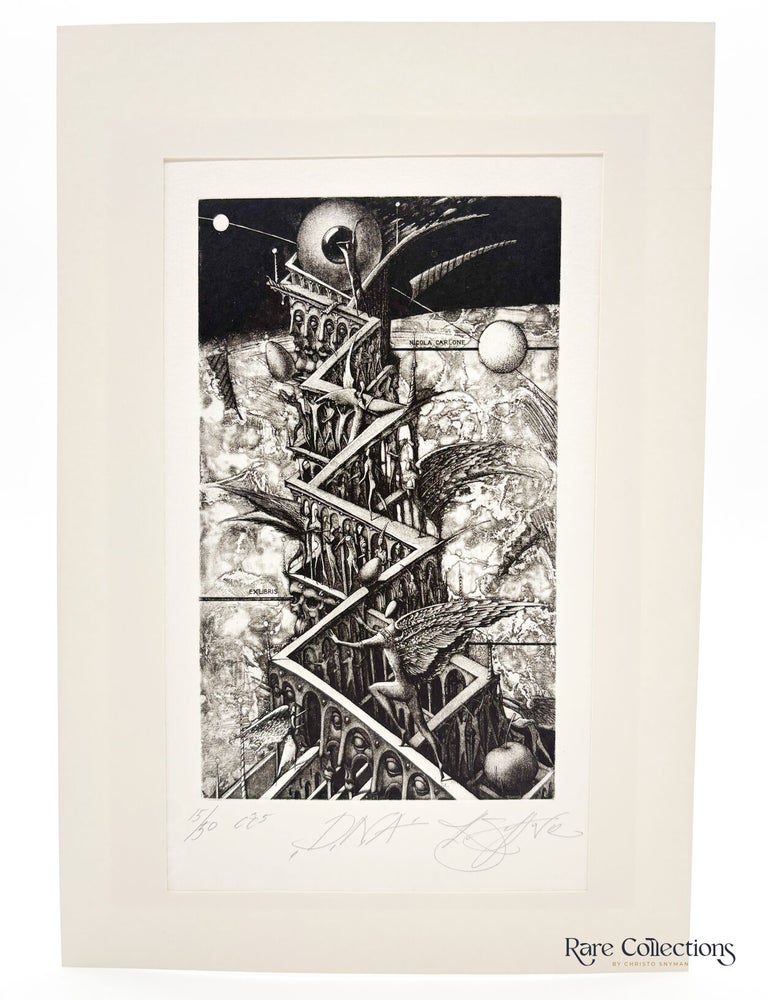 Item #33281 Ex-Libris - Nicola Carlone "DNA". Roman Sustov.