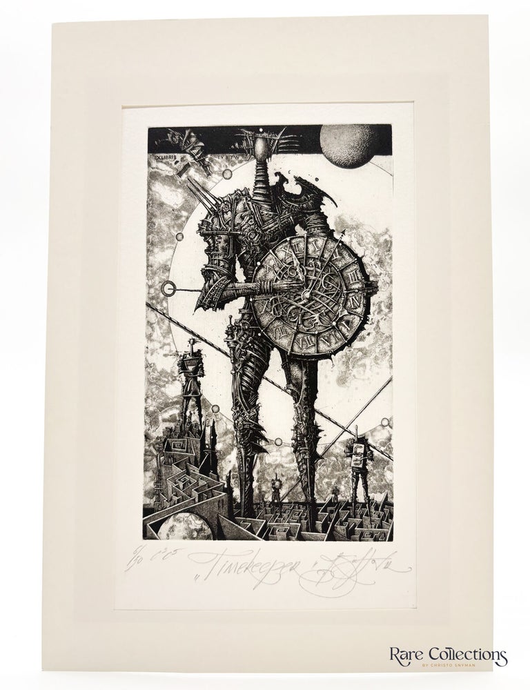 Item #33284 Ex-Libris - TV & TW "Timekeeper". Roman Sustov.