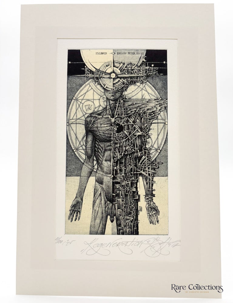 Item #33288 Ex-Libris - Johann Peter Haas "Regeneration". Roman Sustov.