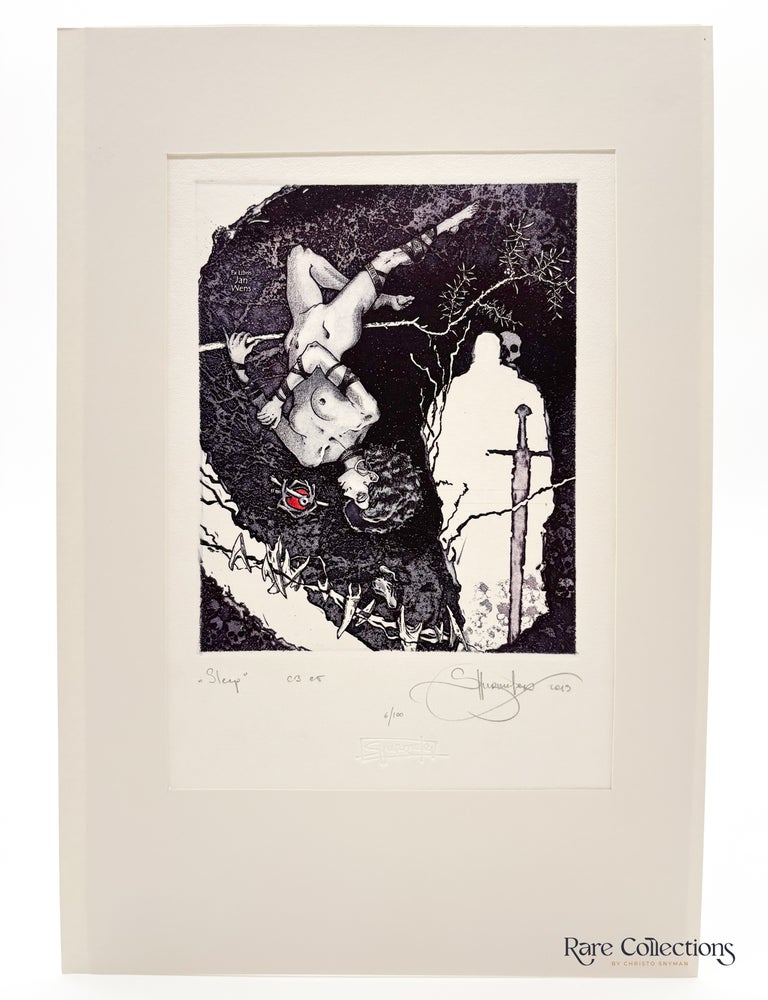Item #33323 Exlibris - Exlibris - Jan Wens "Sleep". Fedor Shurmelev.