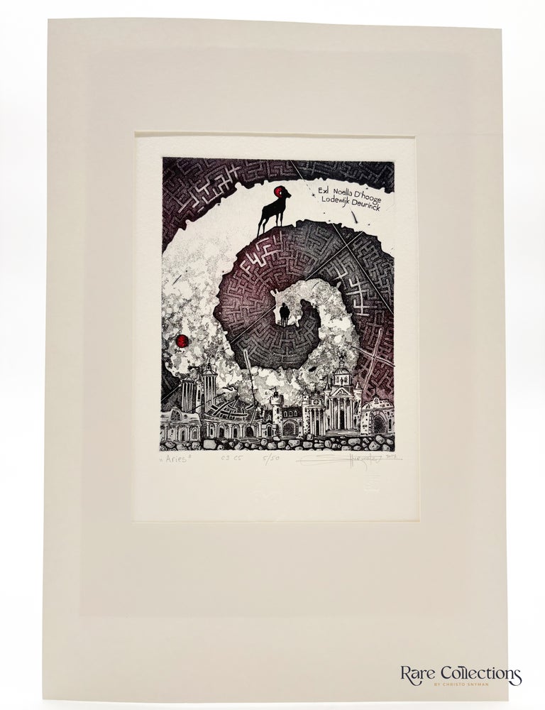 Item #33333 Exlibris - Noella d'Hooge "Aries". Fedor Shurmelev.