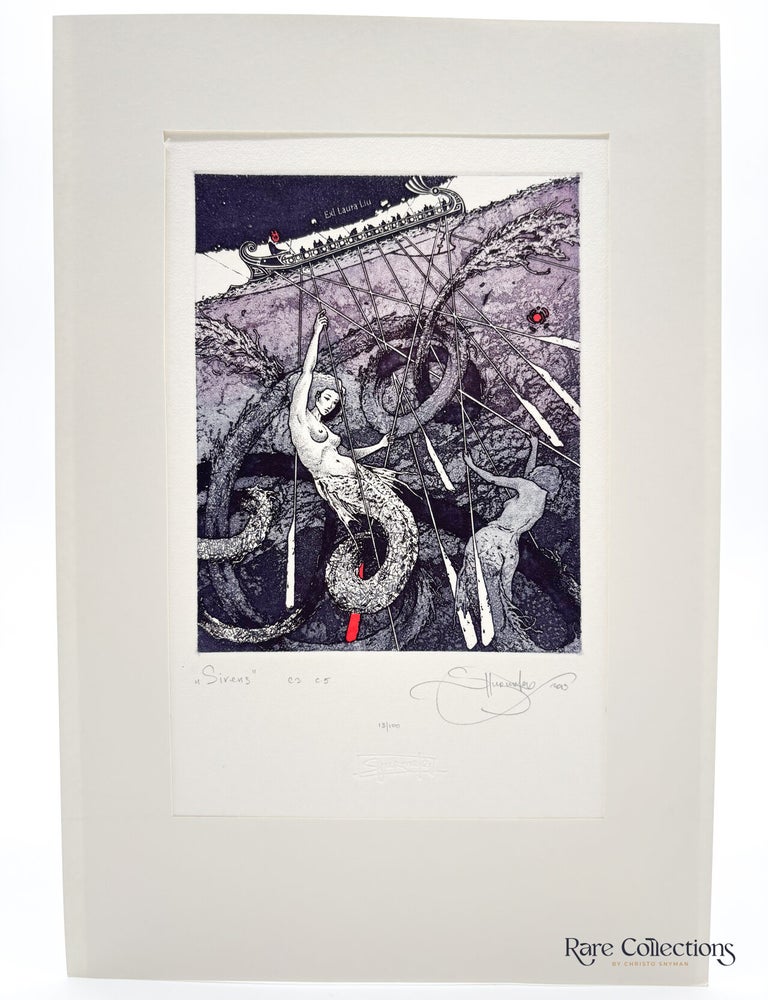 Item #33339 Exlibris - Laura Liu "Sirens". Fedor Shurmelev.