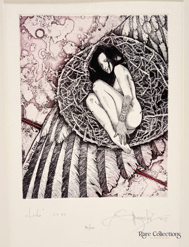Item #33341 Exlibris - Tonging Zhang "Leda". Fedor Shurmelev.